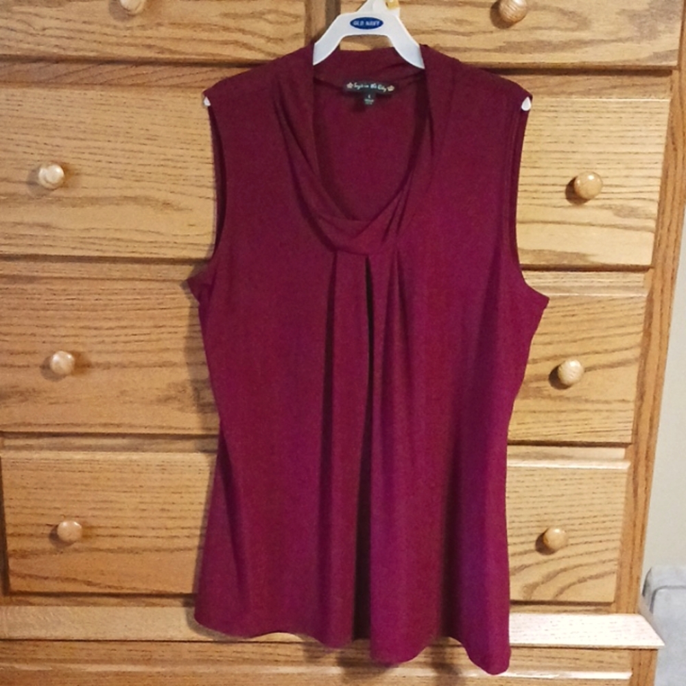 Dressy sleeveless top